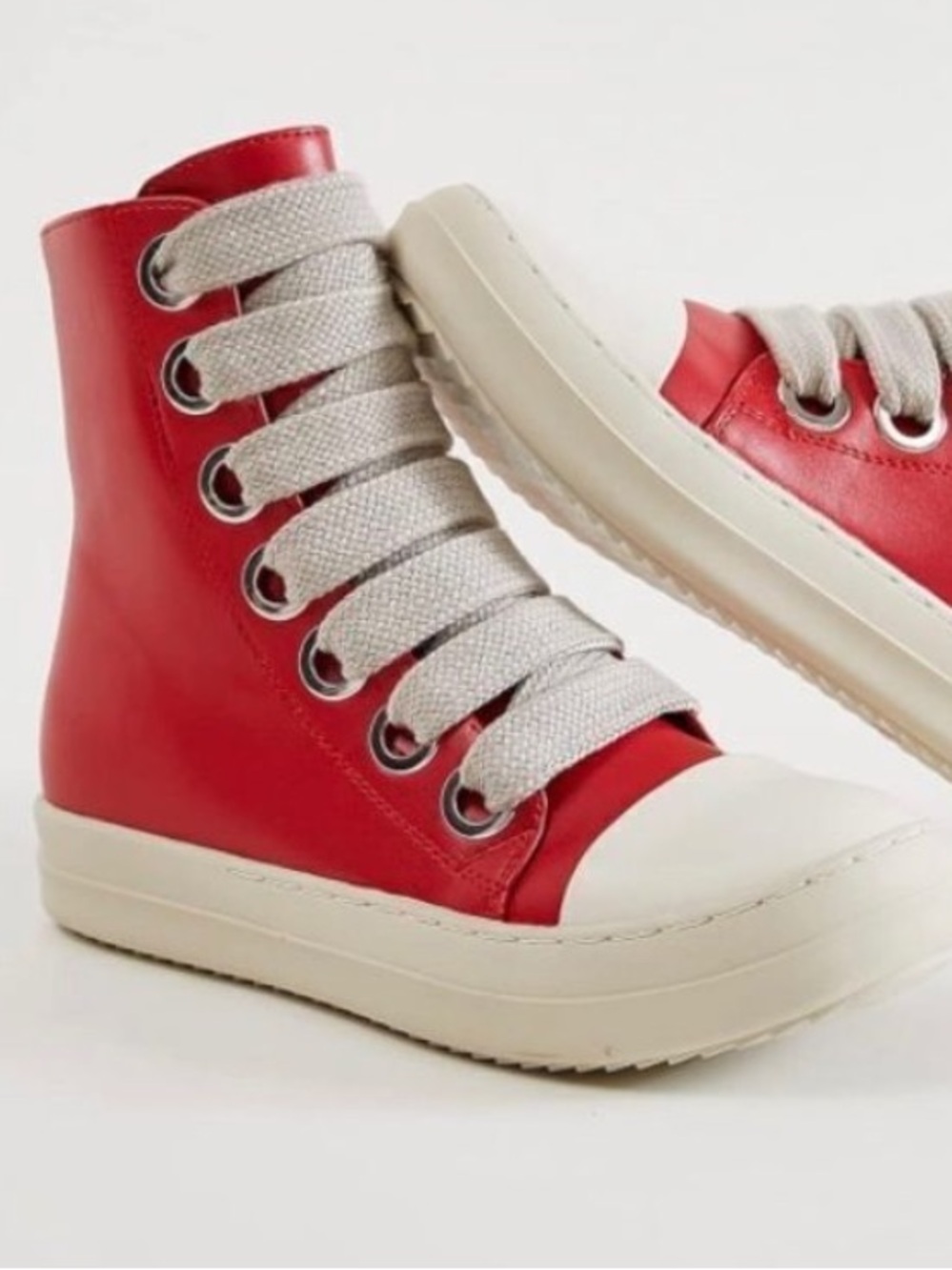 Y2K High Top Sneakers Thick
Shoe Laces PU Leather|
Platform sneakers new 🆕